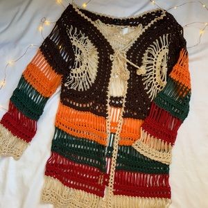 Vintage 70’s Crochet Sweater